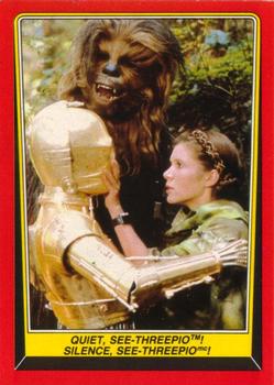 1983 O-Pee-Chee Star Wars: Return of the Jedi #95 Quiet, See-Threepio! Front