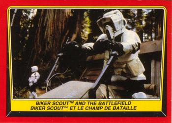 1983 O-Pee-Chee Star Wars: Return of the Jedi #97 Biker Scout and the Battlefield Front