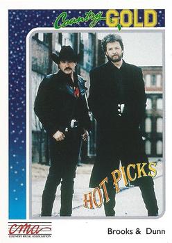 1992 Sterling Country Gold #2 Brooks & Dunn Front