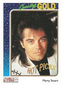 1992 Sterling Country Gold #11 Marty Stuart Front