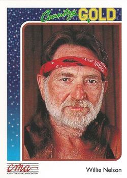 1992 Sterling Country Gold #34 Willie Nelson Front