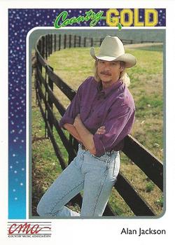 1992 Sterling Country Gold #50 Alan Jackson Front