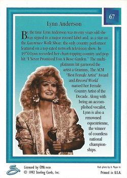 1992 Sterling Country Gold #67 Lynn Anderson Back