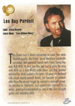 1993 Sterling Country Gold 2 #30 Lee Roy Parnell Back