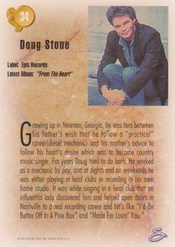 1993 Sterling Country Gold 2 #34 Doug Stone Back