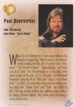 1993 Sterling Country Gold 2 #35 Paul Overstreet Back