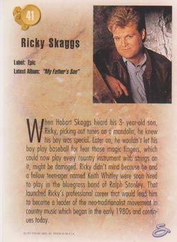 1993 Sterling Country Gold 2 #41 Ricky Skaggs Back