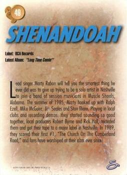 1993 Sterling Country Gold 2 #49 Shenandoah Back