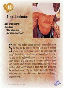 1993 Sterling Country Gold 2 #62 Alan Jackson Back