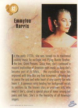 1993 Sterling Country Gold 2 #82 Emmylou Harris Back