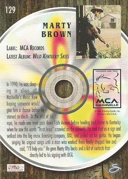 1993 Sterling Country Gold 2 #129 Marty Brown Back