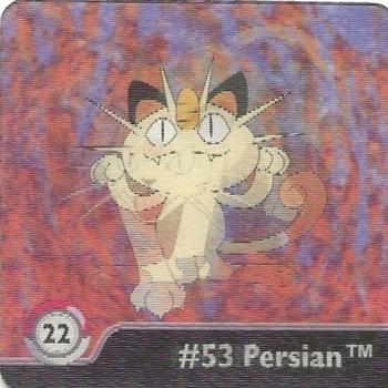 1999 ArtBox Pokemon Action Flipz Series One #22 #52 Meowth            #53 Persian Front