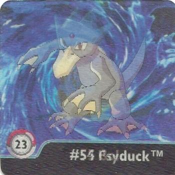 1999 ArtBox Pokemon Action Flipz Series One #23 #54 Psyduck           #55 Golduck Front