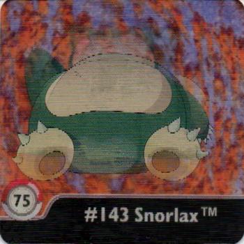 1999 ArtBox Pokemon Action Flipz Series One #75 #143 Snorlax Front