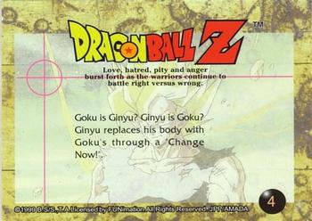 1999 ArtBox Dragon Ball Z Series 3 #4 Goku is Ginyu? ginyu is Goku? Ginyu replaces Back