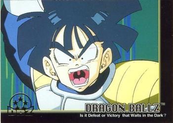 1999 ArtBox Dragon Ball Z Series 3 #12 Frieza hurls the skewered Krillin. Gohan trie Front