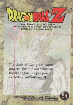 1999 ArtBox Dragon Ball Z Series 3 #54 The clash of the two great super powers! The Back