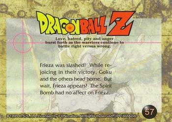 1999 ArtBox Dragon Ball Z Series 3 #57 Frieza was slashed! While rejoicing in their Back