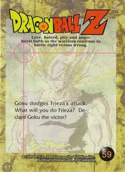 1999 ArtBox Dragon Ball Z Series 3 #59 Goku dodges Frieza's attack. What will you do Back
