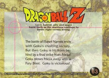 1999 ArtBox Dragon Ball Z Series 3 #63 The battle of Planet Namek ends with Goku's c Back