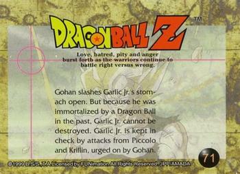 1999 ArtBox Dragon Ball Z Series 3 #71 Gohan slashes Garlic Jr.'s stomach open. But Back