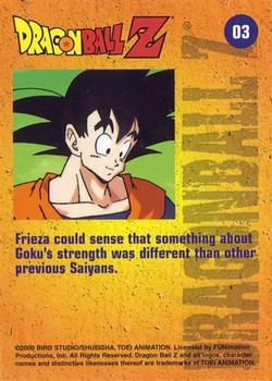 2000 ArtBox Dragon Ball Z Chromium #3 Frieza could sense that something about Goku Back