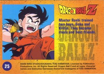 2000 ArtBox Dragon Ball Z Chromium #25 Master Roshi trained two boys, Goku and Kril Back