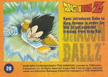 2000 ArtBox Dragon Ball Z Chromium #28 Kami introduces Goku to King Yemma in order Back
