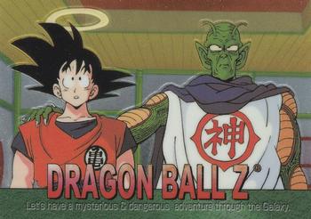 2000 ArtBox Dragon Ball Z Chromium #28 Kami introduces Goku to King Yemma in order Front