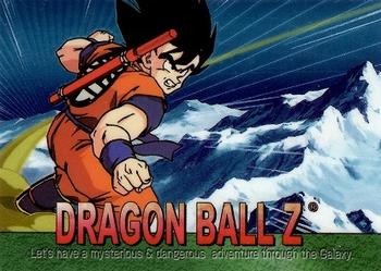 2000 ArtBox Dragon Ball Z Chromium #33 Goku learns about the arrival of Vegeta and Front