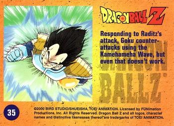 2000 ArtBox Dragon Ball Z Chromium #35 Responding to Raditz's attack, Goku countera Back