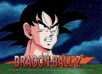 2000 ArtBox Dragon Ball Z Chromium #35 Responding to Raditz's attack, Goku countera Front