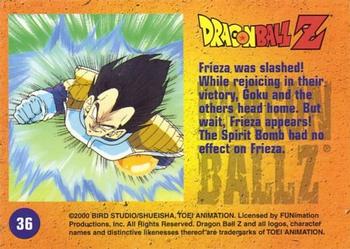 2000 ArtBox Dragon Ball Z Chromium #36 Frieza was slashed! While rejoicing in their Back