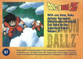 2000 ArtBox Dragon Ball Z Chromium #57 With one blow, Goku defeats Recoome! Unbelie Back