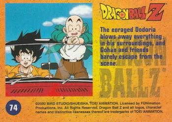 2000 ArtBox Dragon Ball Z Chromium #74 The enraged Dodoria blows away everything in Back