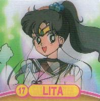 2000 ArtBox Sailor Moon Action Flipz #17 Lita / Sailor Jupiter Front