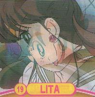 2000 ArtBox Sailor Moon Action Flipz #19 Lita / Sailor Jupiter Front