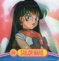 2000 ArtBox Sailor Moon Action Flipz #6 Raye / Sailor Mars Front