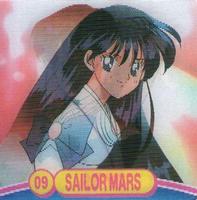 2000 ArtBox Sailor Moon Action Flipz #9 Raye / Sailor Mars Front