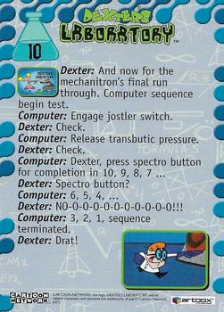 2001 ArtBox Dexter's Laboratory #10 Press spectro button Back