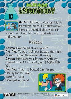 2001 ArtBox Dexter's Laboratory #18 KZZZZK Back