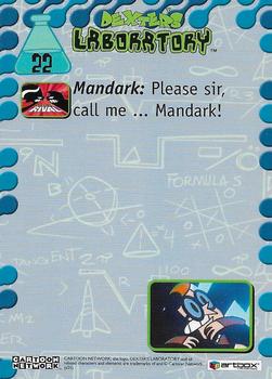 2001 ArtBox Dexter's Laboratory #22 Call me Mandark! Back