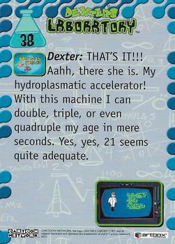 2001 ArtBox Dexter's Laboratory #38 My hydroplasmatic accelerator Back