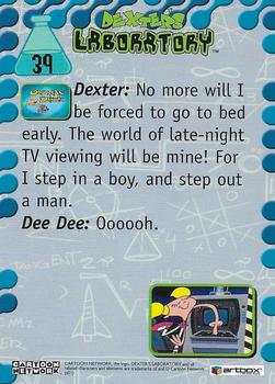 2001 ArtBox Dexter's Laboratory #39 Late night TV viewing will be mine! Back