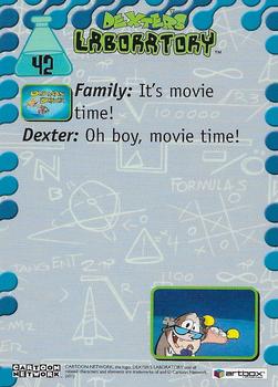 2001 ArtBox Dexter's Laboratory #42 It's movie time! Back