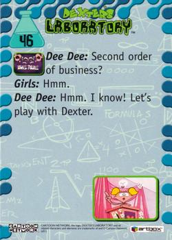 2001 ArtBox Dexter's Laboratory #46 Let's play with Dexter Back