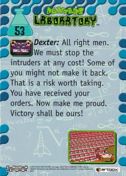 2001 ArtBox Dexter's Laboratory #53 Victory shall be ours Back