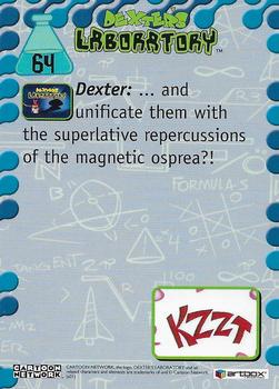 2001 ArtBox Dexter's Laboratory #64 Superlative repercussions Back