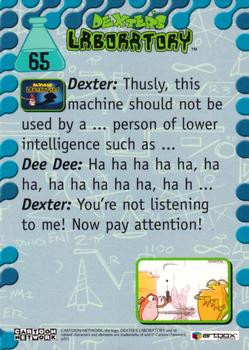 2001 ArtBox Dexter's Laboratory #65 You're not listening Back