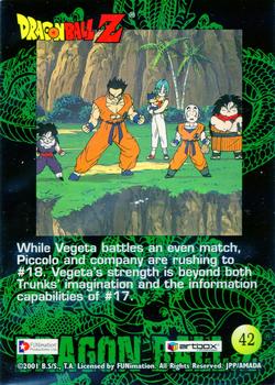 2001 ArtBox Dragon Ball Z Series 4 #42 While Vegeta battles an even match, Piccolo an Back